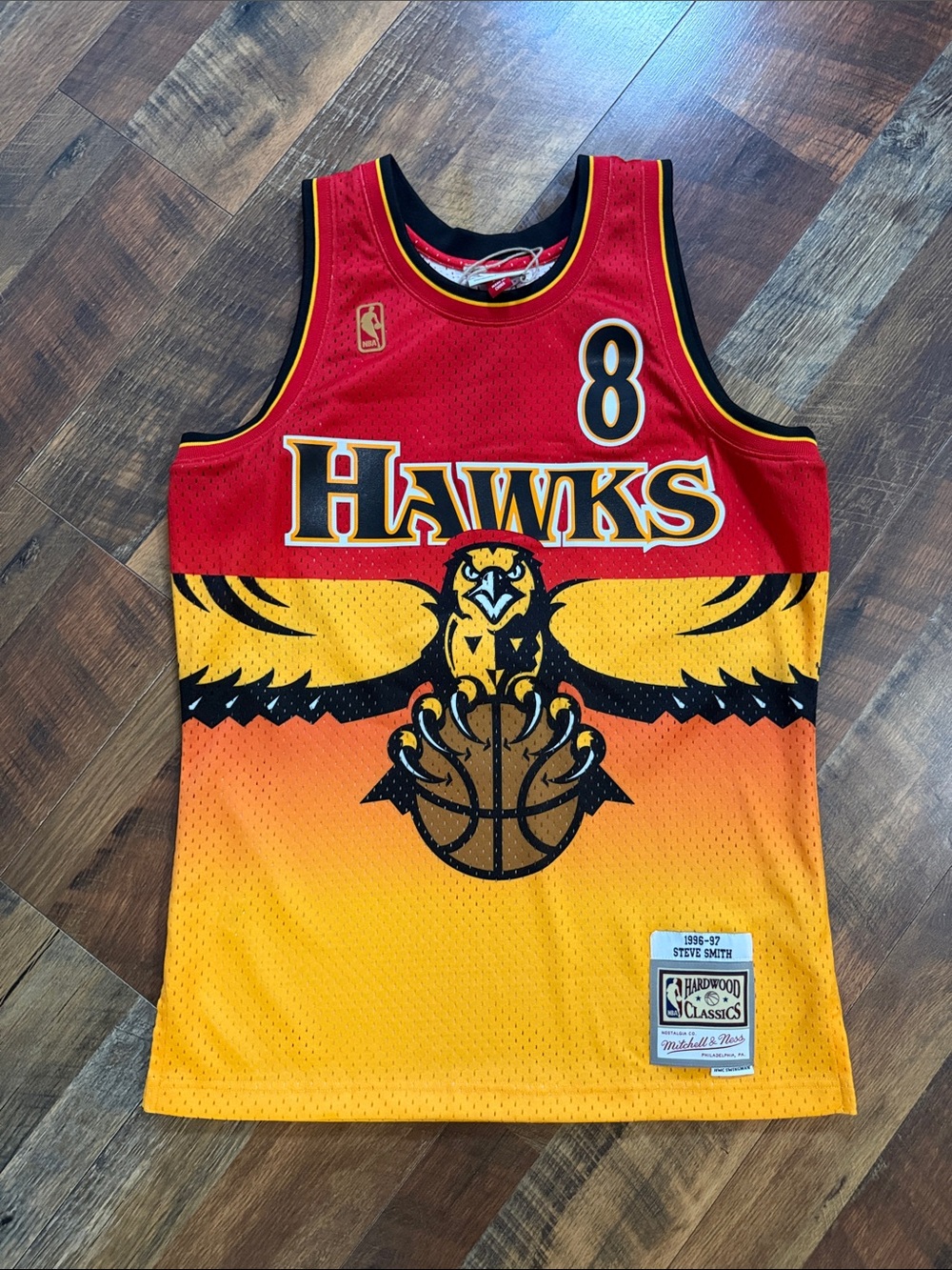 Mitchell & Ness Atlanta Hawks Steve Smith #8 Fadeaway Swingman Jersey NWT Medium